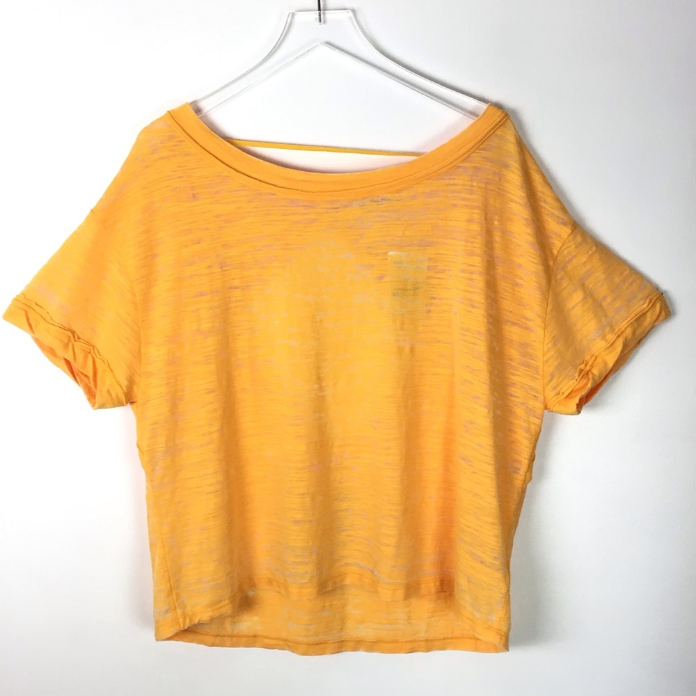 Free People Bright Mango Open Back Top - Picture 3 of 6